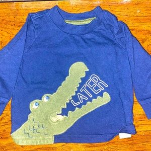 Carter’s 9M 2 piece Alligator set in Navy blue & Army green